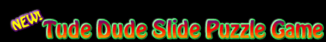 NEW! Tude Dude Slide Puzzle Game