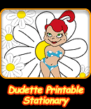 Dudette Printable Stationary