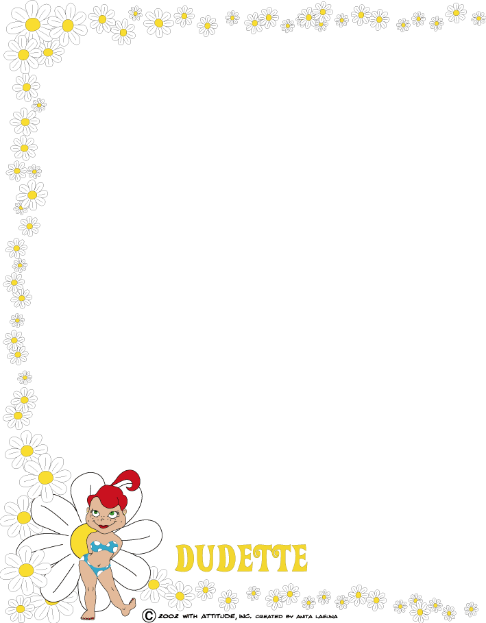 Dudette Printable Stationary