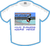 Skateboard With Attitude! T-shirt