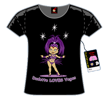 Dudette Glitter Baby Rib T-Shirt 