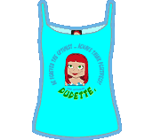 Dudette Optimist Baby Rip Spaghetti Top T-shirt