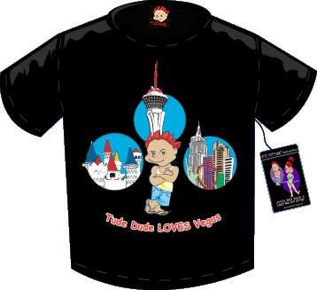 Tude Dude Loves Vegas T-shirt